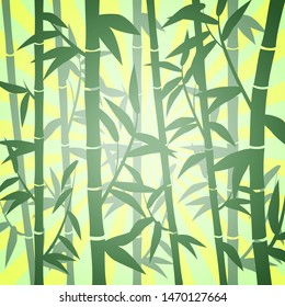 Bamboo grove for the background, symbolizes a clean planet. EPS-10