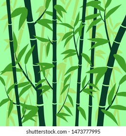 Bamboo grove for the background, symbolizes a clean planet. EPS-10