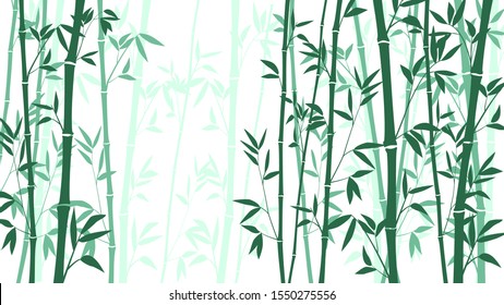 Bamboo grove for the background, symbolizes a clean planet. EPS-10