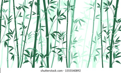Bamboo grove for the background, symbolizes a clean planet. EPS-10