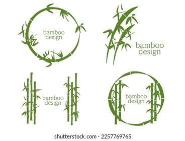 Bamboo bamboo grove logo emblem