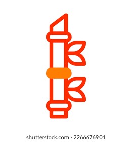 bamboo icon duotone red style chinese new year illustration vector perfect. Icon sign from modern collection for web. Nice design perfect