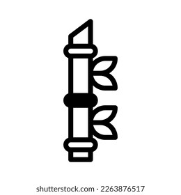 bamboo icon duotune black style chinese new year illustration vector perfect. Icon sign from modern collection for web. Nice design perfect