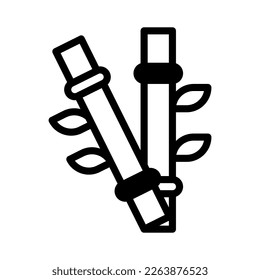 bamboo icon duotune black style chinese new year illustration vector perfect. Icon sign from modern collection for web. Nice design perfect