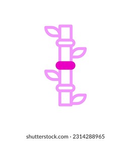 Bamboo icon duotune pink colour chinese new year vector element and symbol perfect.