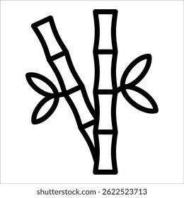 Bamboo Icon Element For Design
