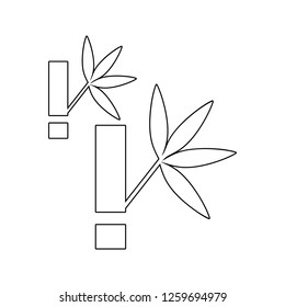 bamboo icon. Element of SPA for mobile concept and web apps icon. Thin line icon for website design and development, app development