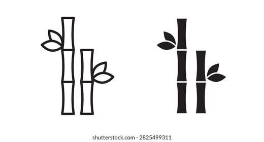 Bamboo icon flat app symbol..