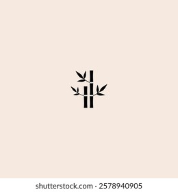 Bamboo icon flat vector design.