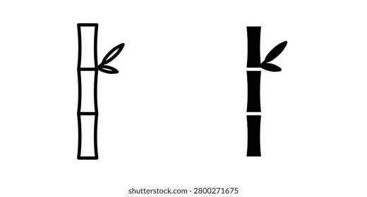 Bamboo icon illustration vector, icon set for apps.