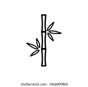 Bamboo icon ,leaf nature icon illustration