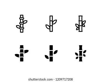 Bamboo Icon Logo Vector Symbol