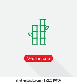 Bamboo Icon, Nature Plant Icon Vector Illustration Eps10