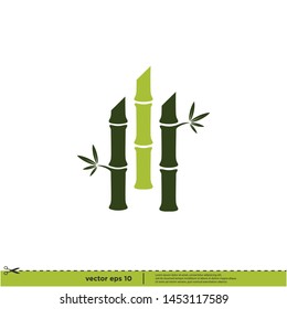 	
Bamboo icon nature vector logo template