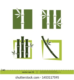 	
Bamboo icon nature vector logo template