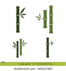 	
Bamboo icon nature vector logo template