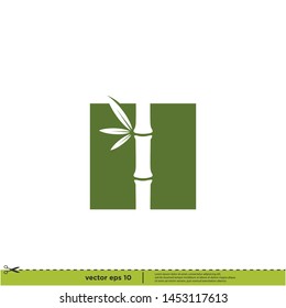 	
Bamboo icon nature vector logo template