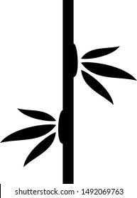 Bamboo icon nature vector logo template