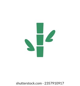 Plantilla de logotipo de vectores de naturaleza de icono de bambú
