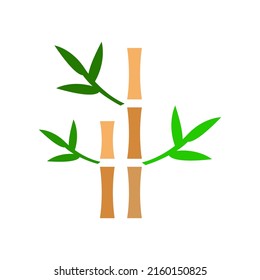 Bamboo icon on a white background, vector illustration