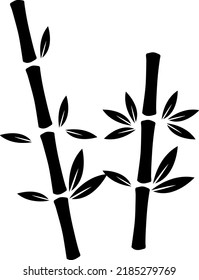 Bamboo icon on white background, vector illustration.eps
