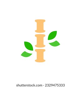 bamboo icon on a white background, vector illustration