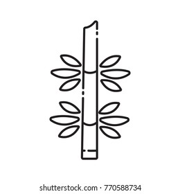 bamboo icon outline