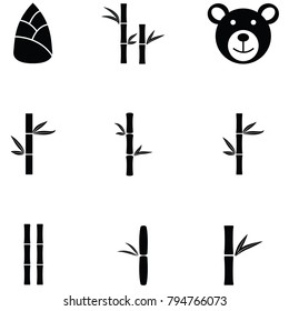 bamboo icon set