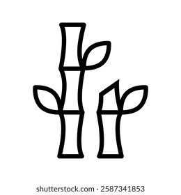 bamboo icon. simple bamboo icon