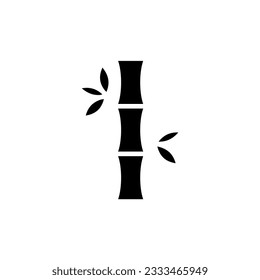 bamboo icon simple design in white background