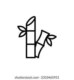 bamboo icon simple design in white background