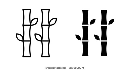 Bamboo icon simple logos series