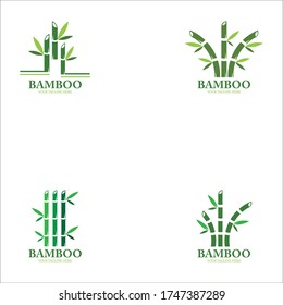 Icono de bambú logotipo de spa diseño vector ilustración