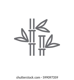 bamboo icon. spa vector illustration on white background