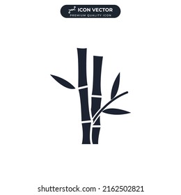 bamboo icon symbol template for graphic and web design collection logo vector illustration