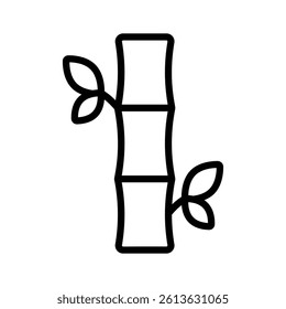 Bamboo icon symbolizing natural beauty and eco friendly spa therapy