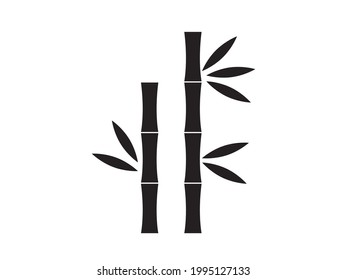 Bamboo icon. Bamboo tree vector illustration. 