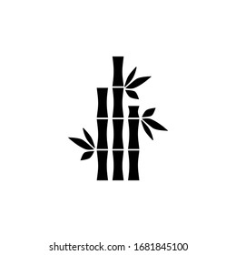 Bamboo icon in trendy flat design