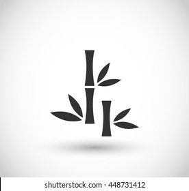 Bamboo icon vector 