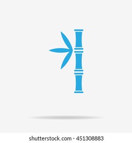Bamboo icon. Vector concept illustration for design.