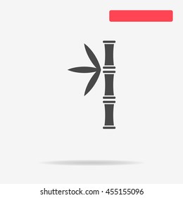 Bamboo icon. Vector concept illustration for design.