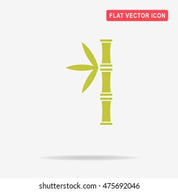 Bamboo icon. Vector concept illustration for design.