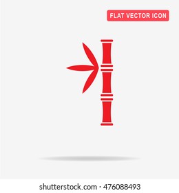 Bamboo icon. Vector concept illustration for design.