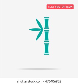 Bamboo icon. Vector concept illustration for design.