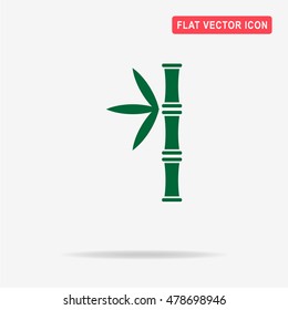 Bamboo icon. Vector concept illustration for design.