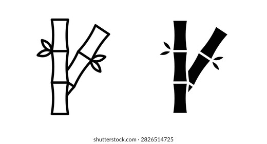 Bamboo icon vector design kit. EPS10.