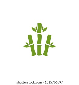 Bamboo icon vector design template