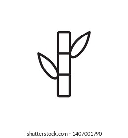 bamboo icon vector design template 