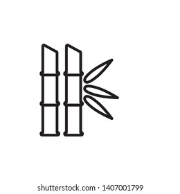 bamboo icon vector design template 