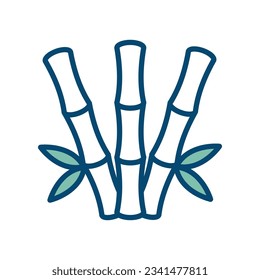 bamboo icon vector design temp[late in white background